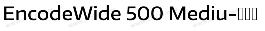 EncodeWide 500 Mediu字体转换